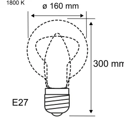 1879 Filament 230V - LED BigDrop E27