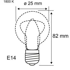 1879 Filament 230V - LED Röhre Dim