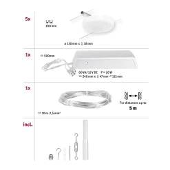 CorDuo LED Seilsystem - DiscLED Basisset