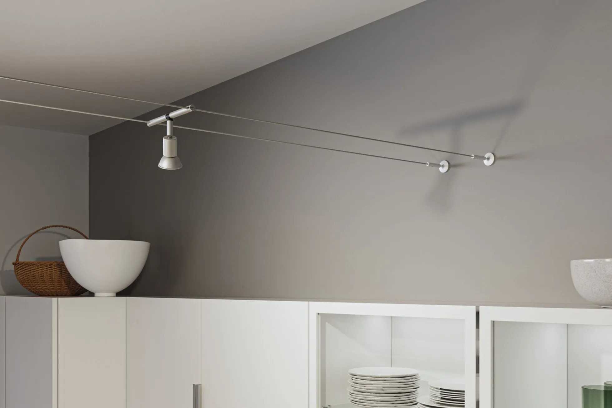 CorDuo Seilsystem Montageset - Wandanschluss