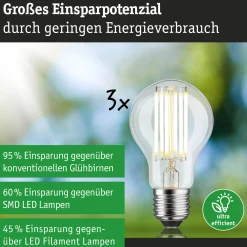 Efficient-Line Filament 230V - LED Birne 3er-Set
