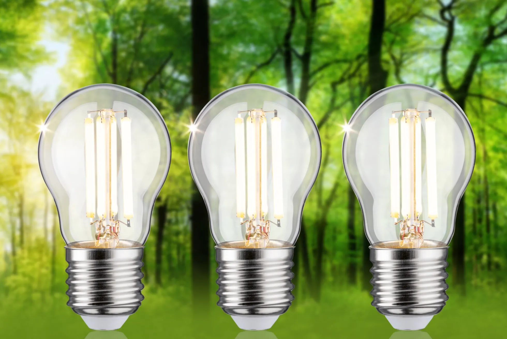 Efficient-Line Filament 230V - LED Tropfen 3er-Set 80mm