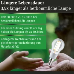 Efficient-Line Filament 230V - LED Tropfen 1er-Set 100mm