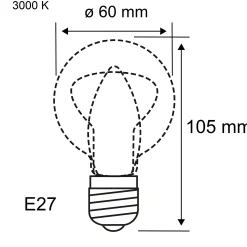 Efficient-Line Filament 230V - LED Birne 1er-Set