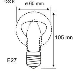 Efficient-Line Filament 230V - LED Birne Einzelleuchte