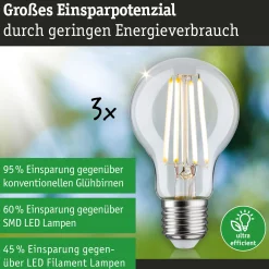Efficient-Line Filament 230V - LED Birne 3er-Set