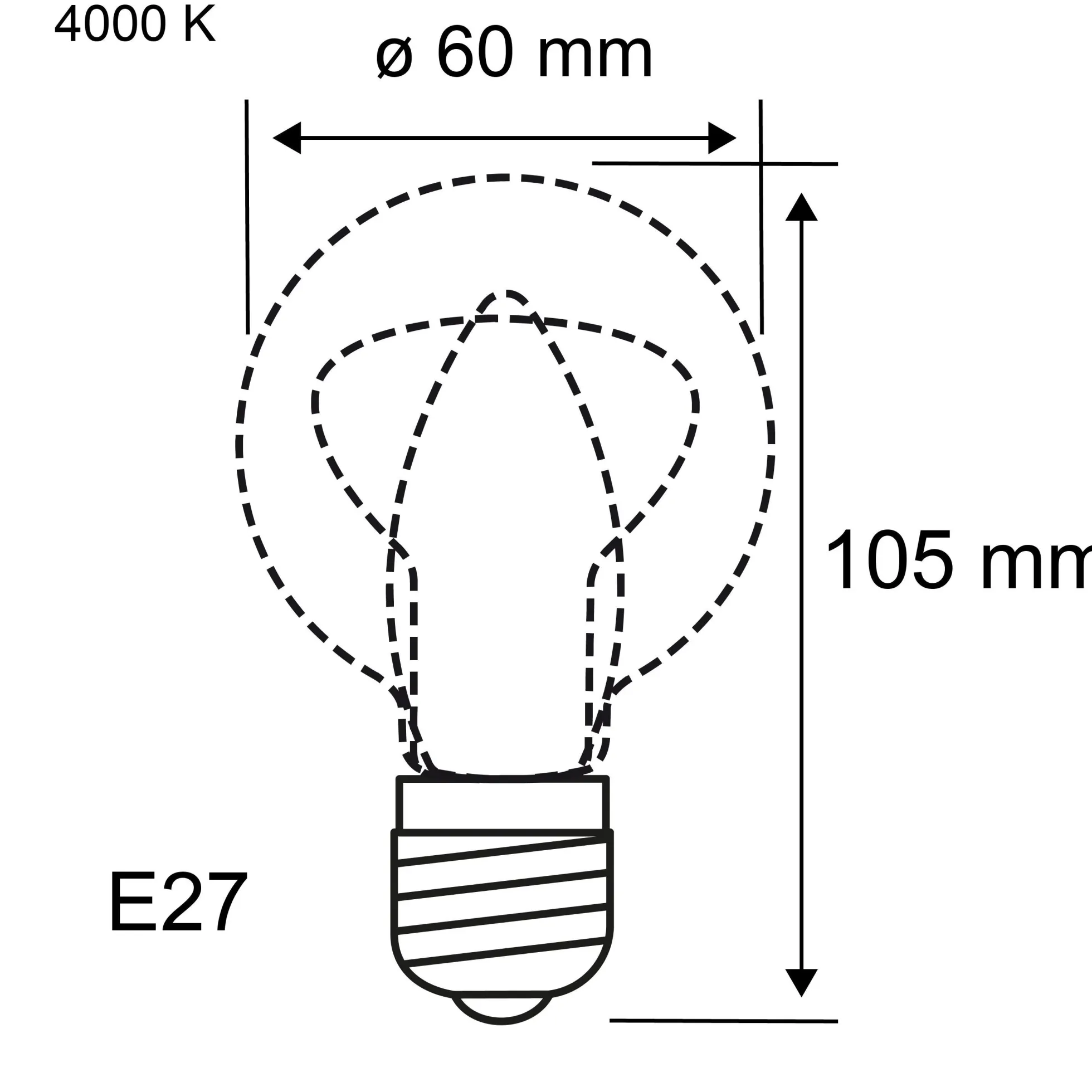Efficient-Line Filament 230V - LED Birne 1er-Set