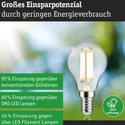 Efficient-Line Filament 230V - LED Tropfen 1er-Set 82mm