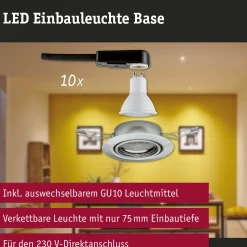 Einbauleuchte - Base Basisset schwenkbar