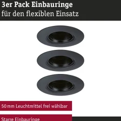 Einbauleuchte - 3er-Set starr