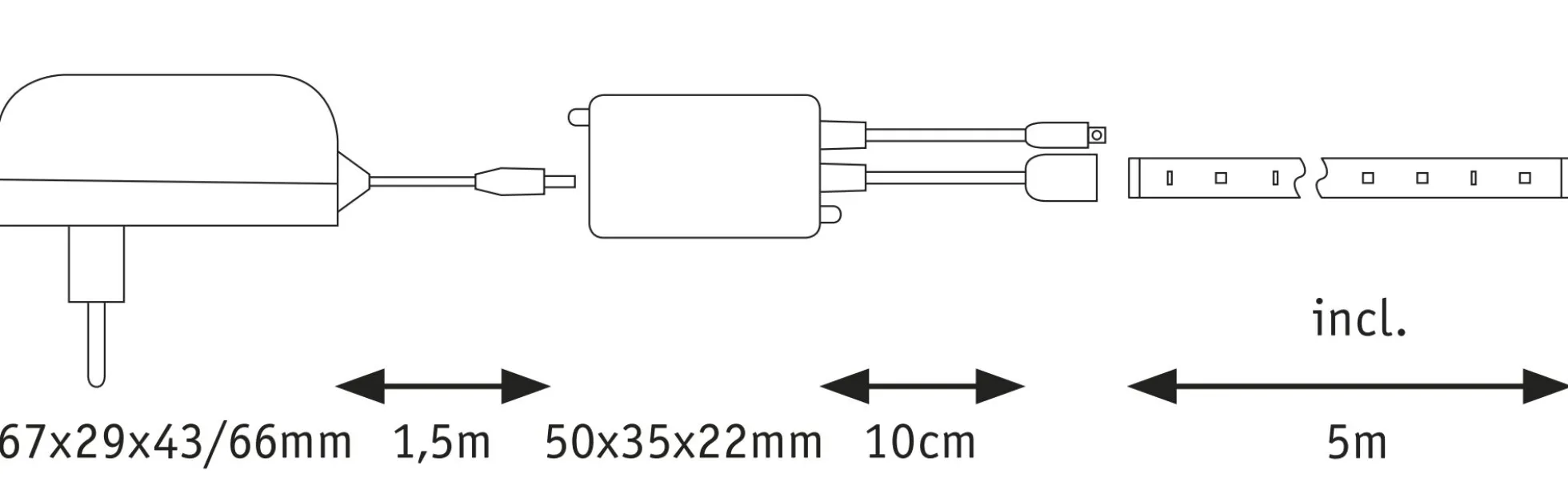 EntertainLED LED Stripe - Dynamic RGB Komplettset