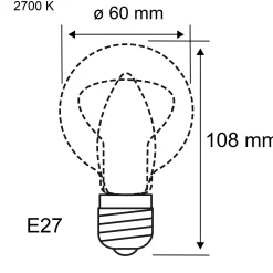 Filament 230V - LED Birne E27