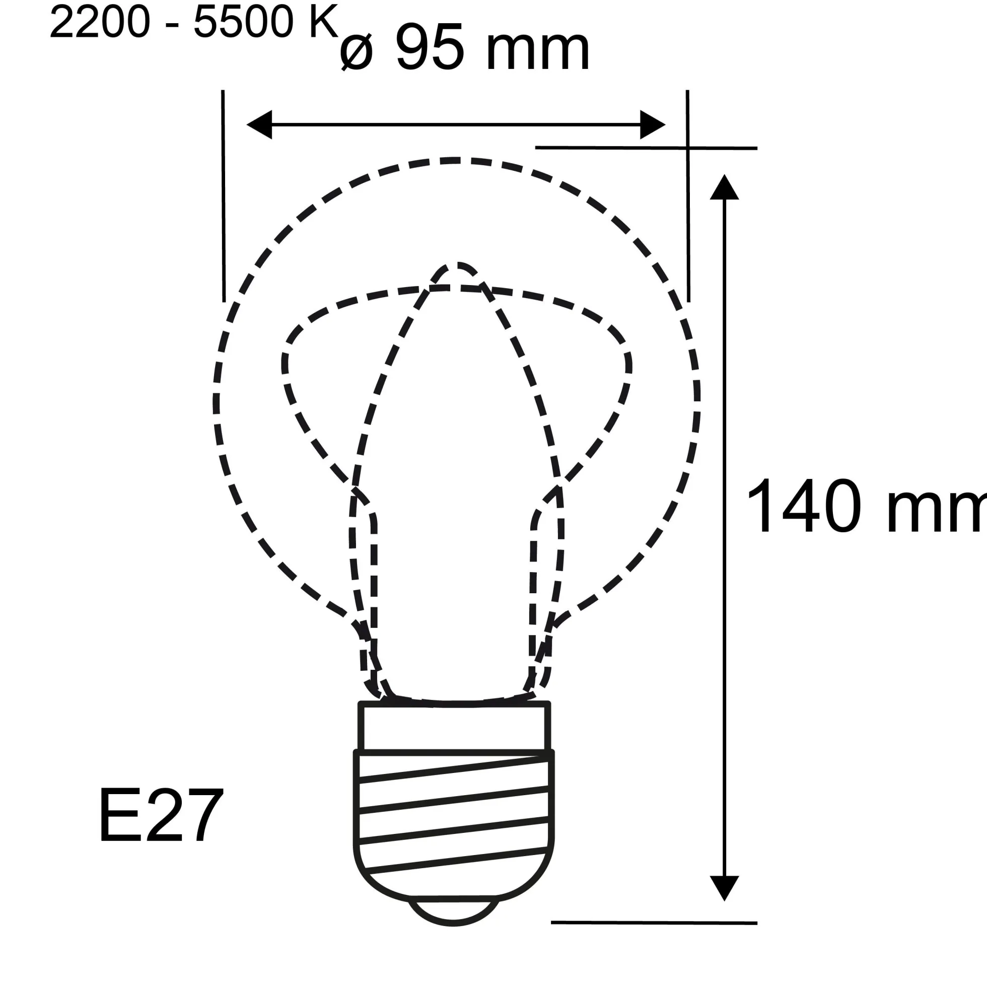 Filament 230V Smart Home Zigbee 3.0 - LED Globe G95 E27