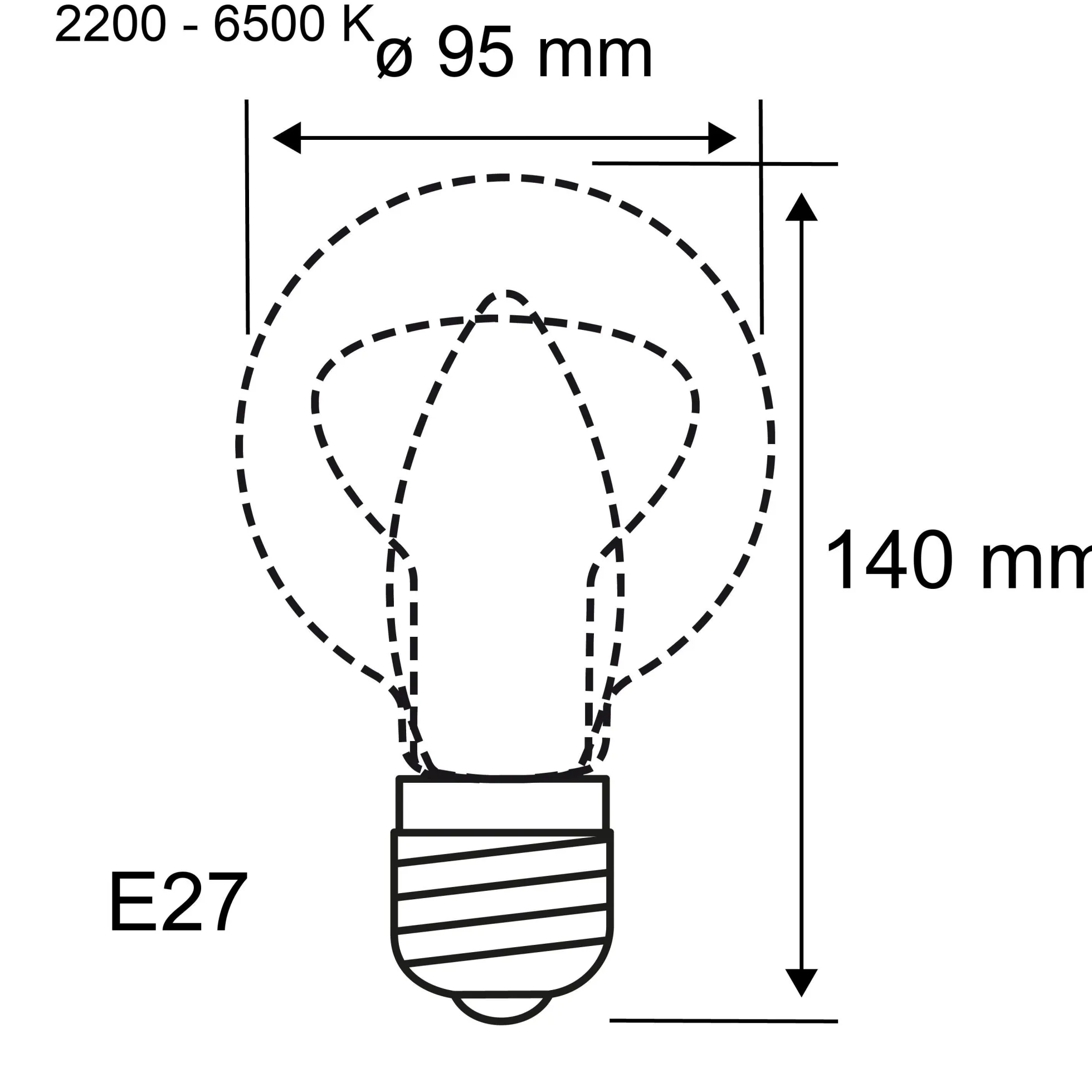 Filament 230V Smart Home Zigbee 3.0 - LED Globe G95 E27