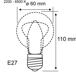 Filament 230V Smart Home Zigbee 3.0 - LED Birne E27