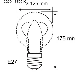 Filament 230V Smart Home Zigbee 3.0 - LED Globe G125 E27