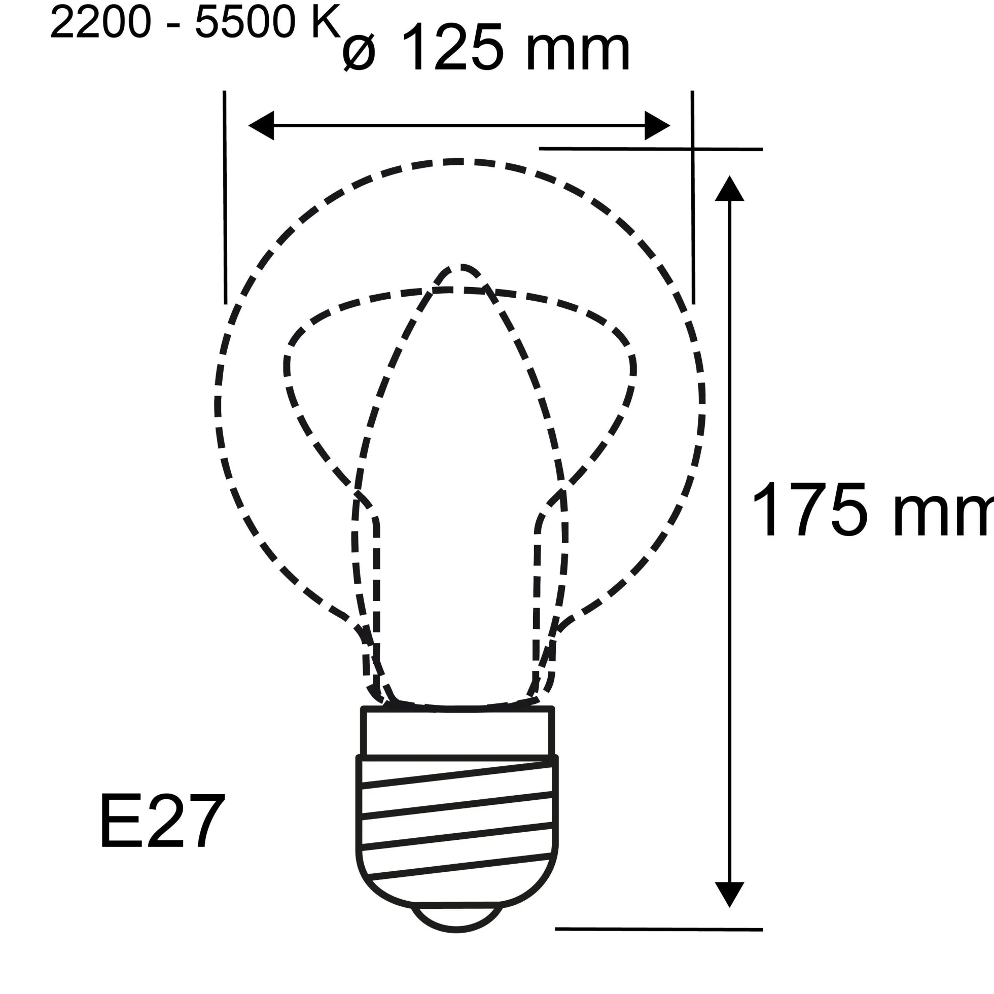 Filament 230V Smart Home Zigbee 3.0 - LED Globe G125 E27