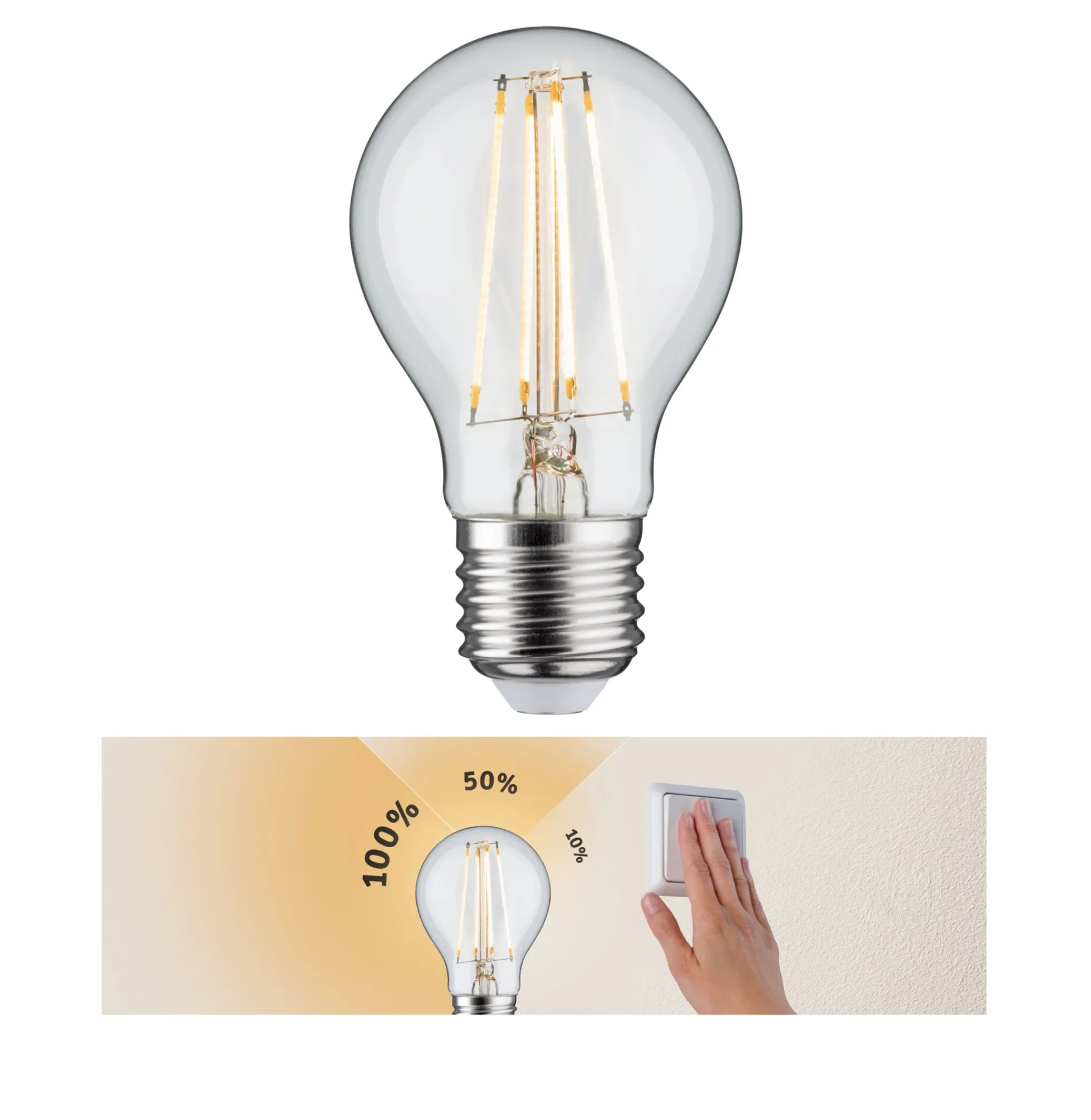 Filament 230V 3-Step-Dim - LED Birne E27