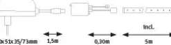FlexLED LED Strip 3D - FlexLED LED Strip 3D 5m 26W 42 LEDs/m RGB 36VA