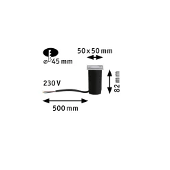 House LED Bodeneinbauleuchte - Warmweiß