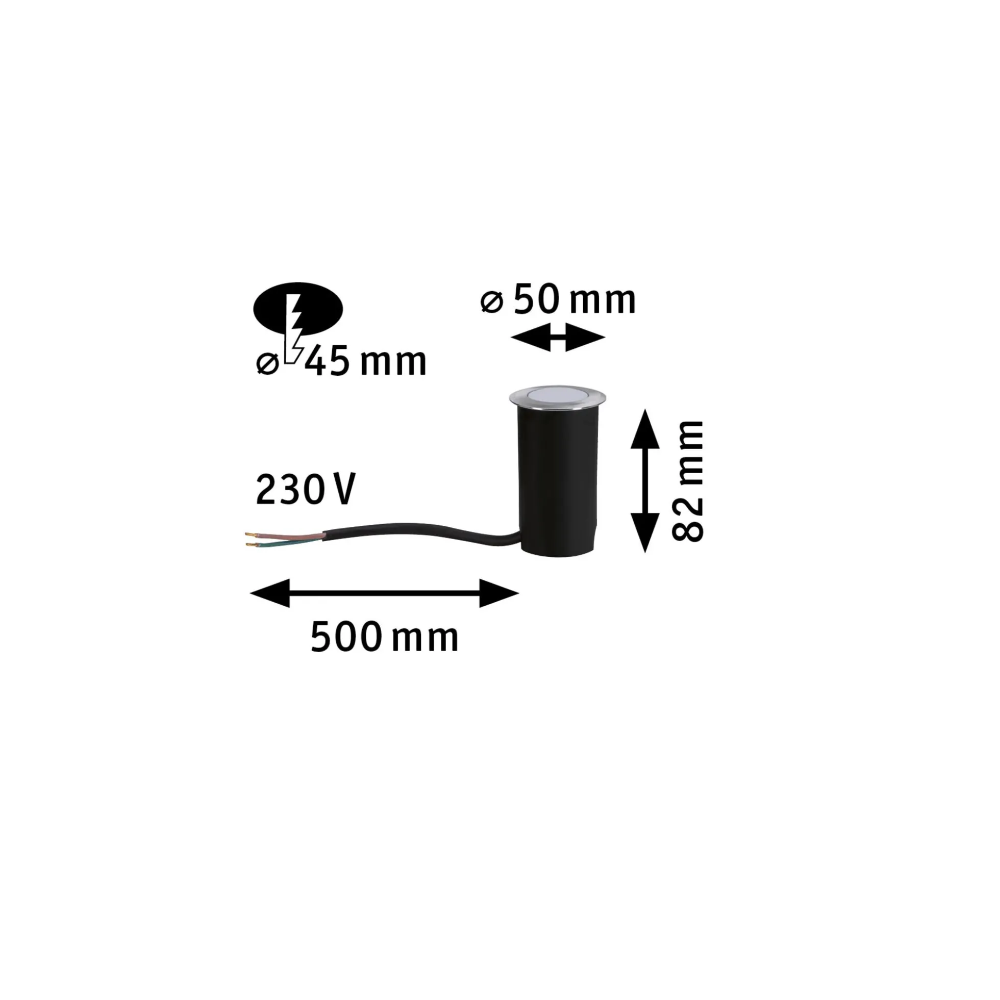 House LED Bodeneinbauleuchte - Warmweiß