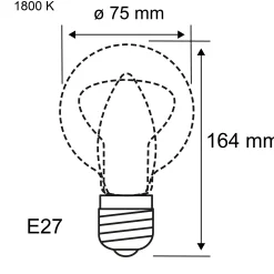 Inner Glow Edition LED Birne - Helix