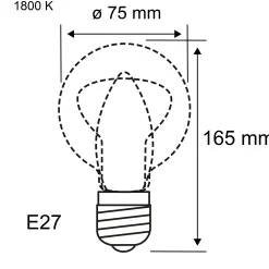 Inner Glow Edition LED Birne - Innenkolben Spiralmuster