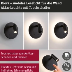 LED Akkuwandleuchte - Kiora