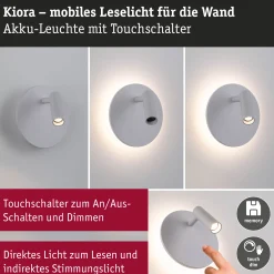 LED Akkuwandleuchte - Kiora