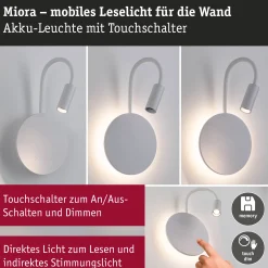 LED Akkuwandleuchte - Miora
