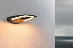 LED Außenwandleuchte - Akena Dämmerungsgesteuerter Bewegungsmelder (IR) insektenfreundlich