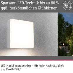 LED Außenwandleuchte - Azalena Dämmerungsgesteuerter Bewegungsmelder (HF)