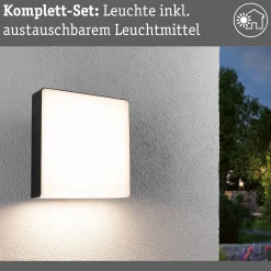 LED Außenwandleuchte - Azalena Dämmerungsgesteuerter Bewegungsmelder (HF)