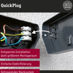 LED Außenwandleuchte - Azalena Dämmerungsgesteuerter Bewegungsmelder (HF)