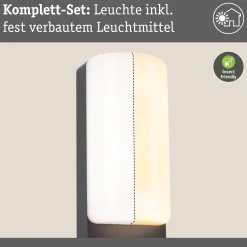 LED Außenwandleuchte - Bonnie Dämmerungsgesteuerter Bewegungsmelder (IR) insektenfreundlich und seewasserresistent