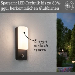 LED Außenwandleuchte - Bonnie Dämmerungsgesteuerter Bewegungsmelder (IR)