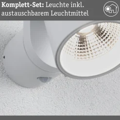 LED Außenwandleuchte - Cuff Dämmerungsgesteuerter Bewegungsmelder (IR)