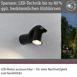 LED Außenwandleuchte - Cuff Dämmerungsgesteuerter Bewegungsmelder (IR)