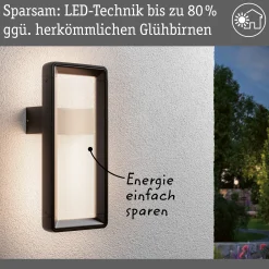 LED Außenwandleuchte - Reana Dämmerungsgesteuerter Bewegungsmelder (HF)