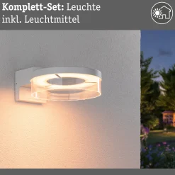 LED Außenwandleuchte Smart Home Zigbee 3.0 - Capera Dämmerungsgesteuerter Bewegungsmelder (IR) insektenfreundlich