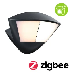 LED Außenwandleuchte Smart Home Zigbee 3.0 - Skyla Dämmerungsgesteuerter Bewegungsmelder (IR) insektenfreundlich