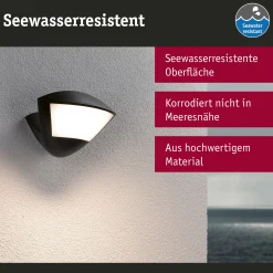 LED Außenwandleuchte Smart Home Zigbee 3.0 - Skyla Dämmerungsgesteuerter Bewegungsmelder (IR) insektenfreundlich
