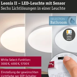 LED Deckenleuchte - Leonis II Dämmerungsgesteuerter Bewegungsmelder (HF)