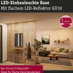 LED Einbauleuchte - Base GU10 Flat schwenkbar