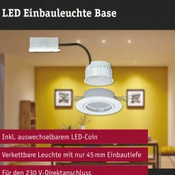 LED Einbauleuchte - Base Einzelleuchte schwenkbar