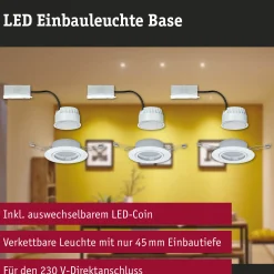 LED Einbauleuchte - Base Basisset schwenkbar