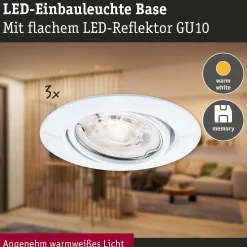 LED Einbauleuchte - Base GU10 Flat schwenkbar