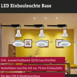 LED Einbauleuchte - Base Basisset schwenkbar