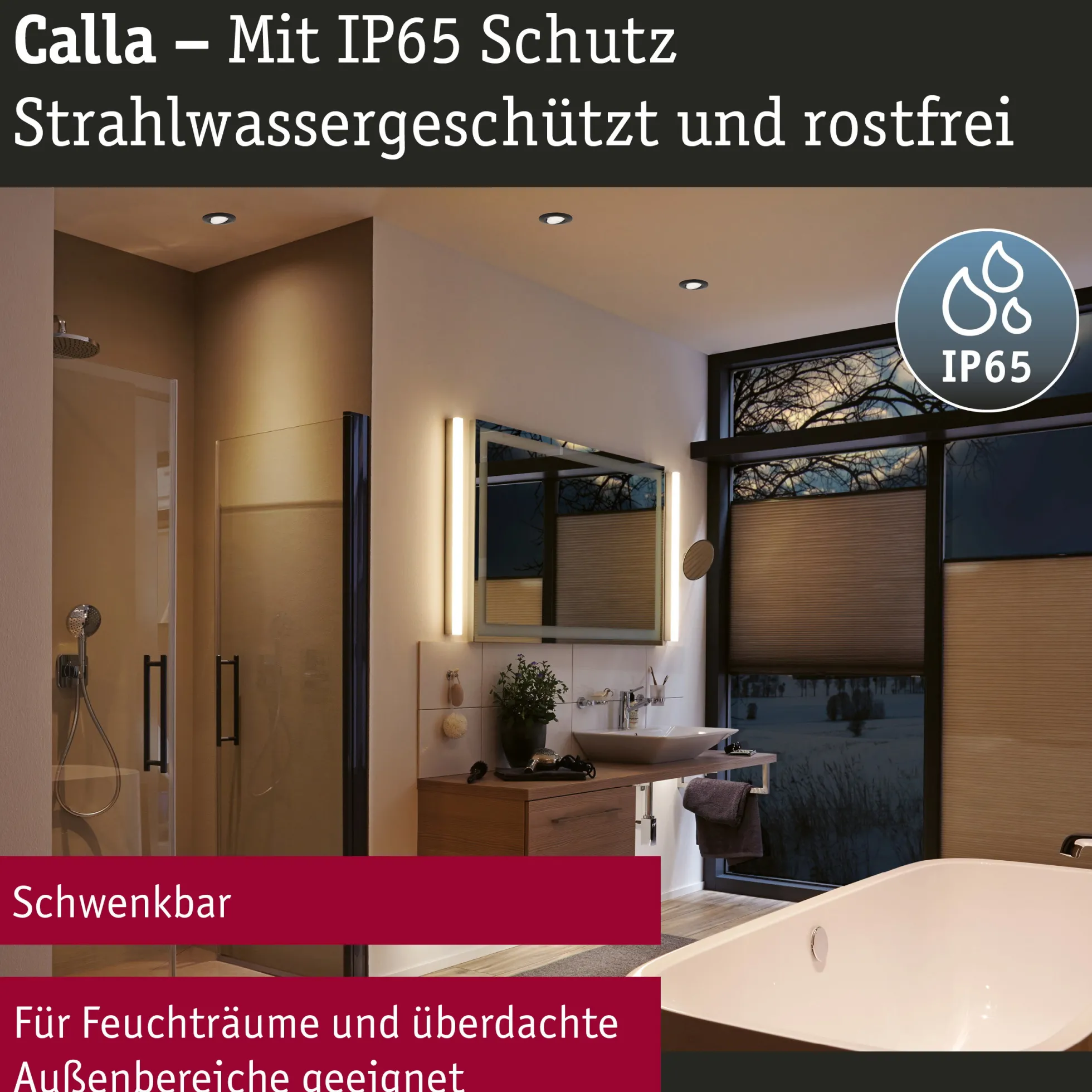 LED Einbauleuchte - Calla Basisset schwenkbar