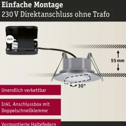 LED Einbauleuchte - Calla Basisset schwenkbar
